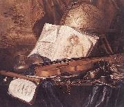 Pieter de Ring Still Life of Musical Instruments oil painting reproduction